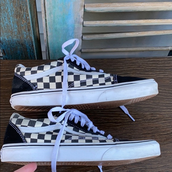 Vans primary check old skool sneakers black white - Picture 3 of 9